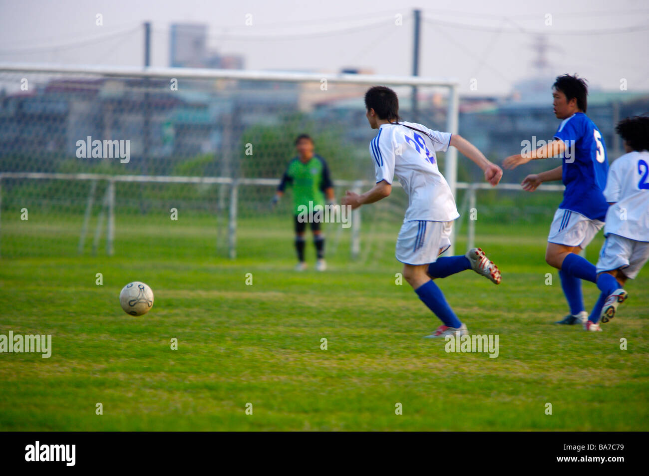 Fußball-Spieler Stockfoto