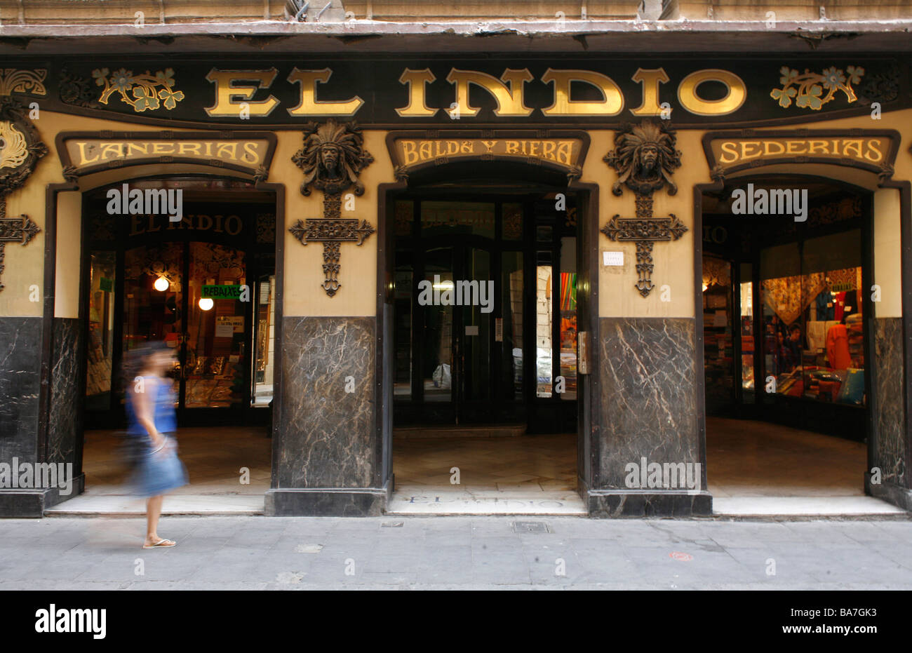 Restaurant El Indio, Raval, Barcelona, Katalonien, Spanien Stockfoto