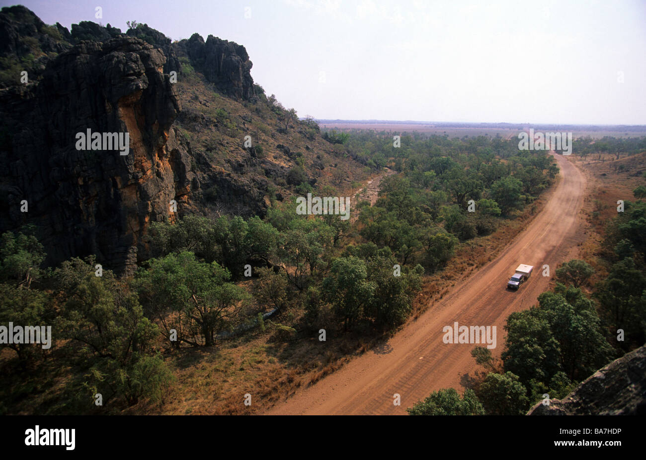 Die Gibb River Road durch die Napier Range, Western Australia, Australien Stockfoto