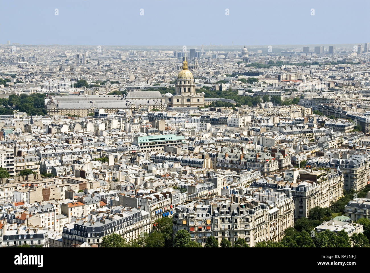 Frankreich Paris Stadtübersicht ungültig-Domstadt Hauptstadt Metropole Metropole Sehenswürdigkeiten Reiseziel Stadt-Bewohner-Eis Stockfoto
