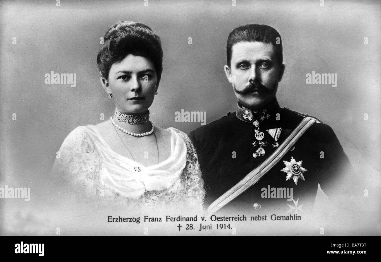 Archduke franz ferdinand austria wife Fotos und Bildmaterial in hoher