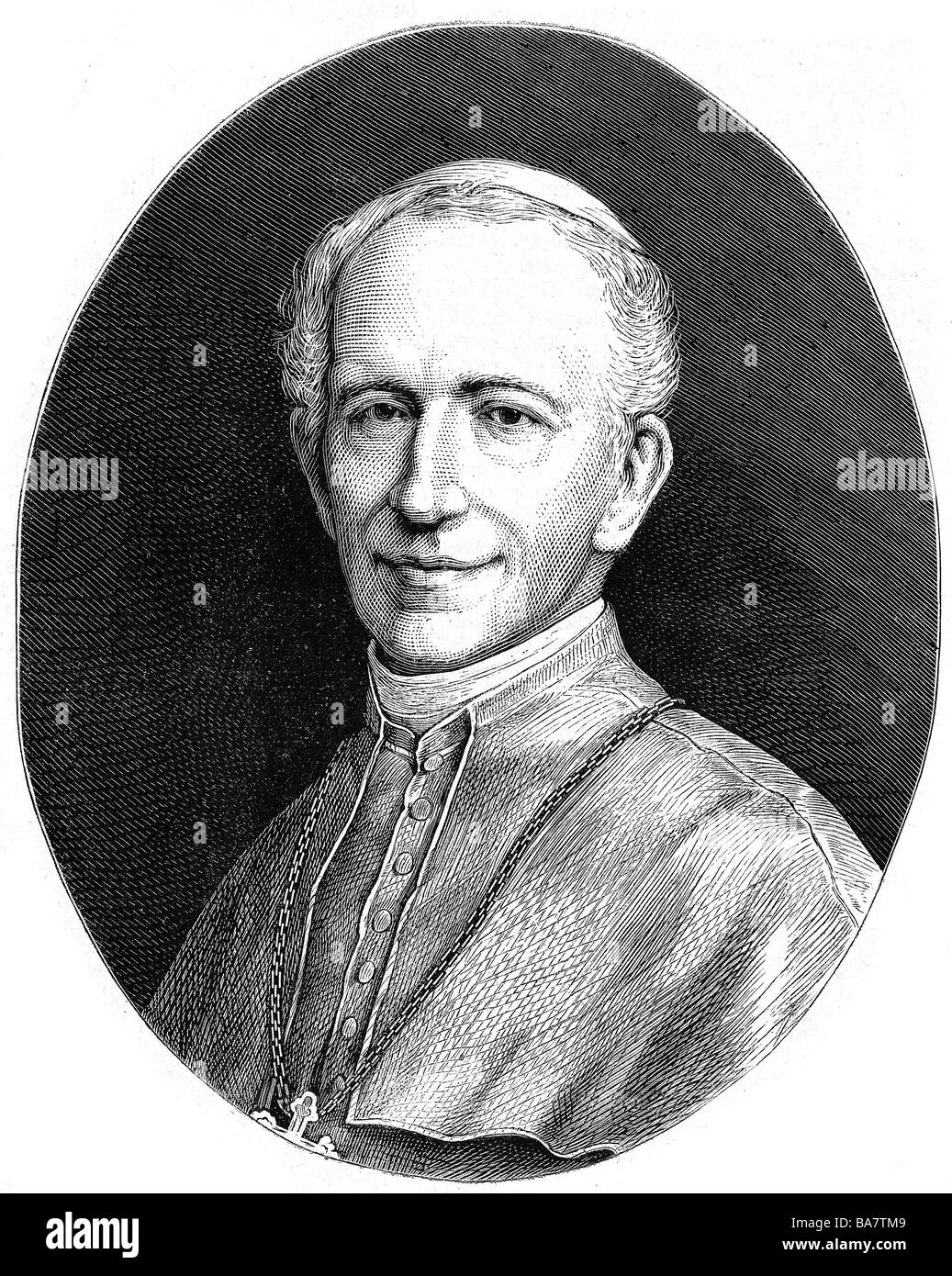 Leo XIII. (Vinczo Gioacchino Graf Pecci), 2.3.1810 - Stockfoto