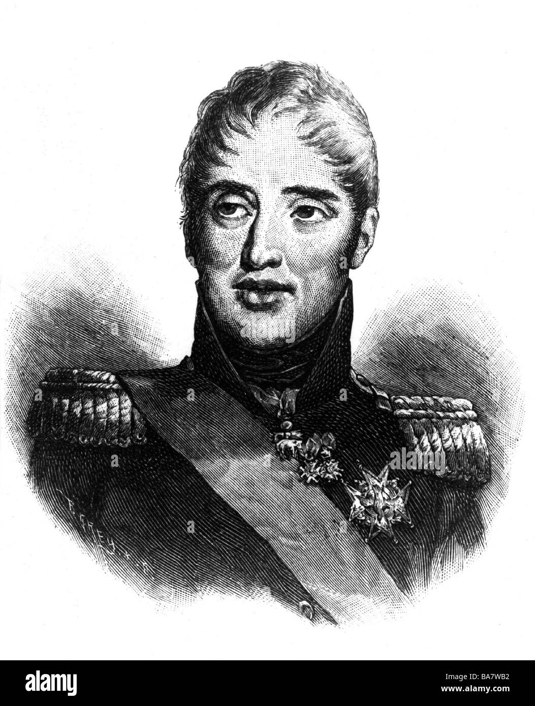 Charles X, 9.10.1757 - 6.11.1836, König von Frankreich 1824-1830, Holzstich nach Gemälde von Charles Duchesne 1824,, Artist's Urheberrecht nicht gelöscht werden Stockfoto