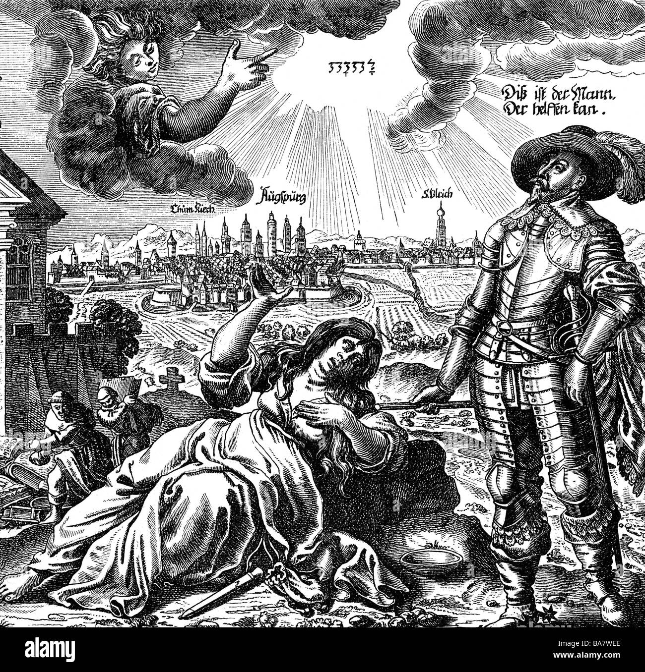 Gustavus Adolphus, 19.12.1594 - 16.11.1632, König von , Stockfoto