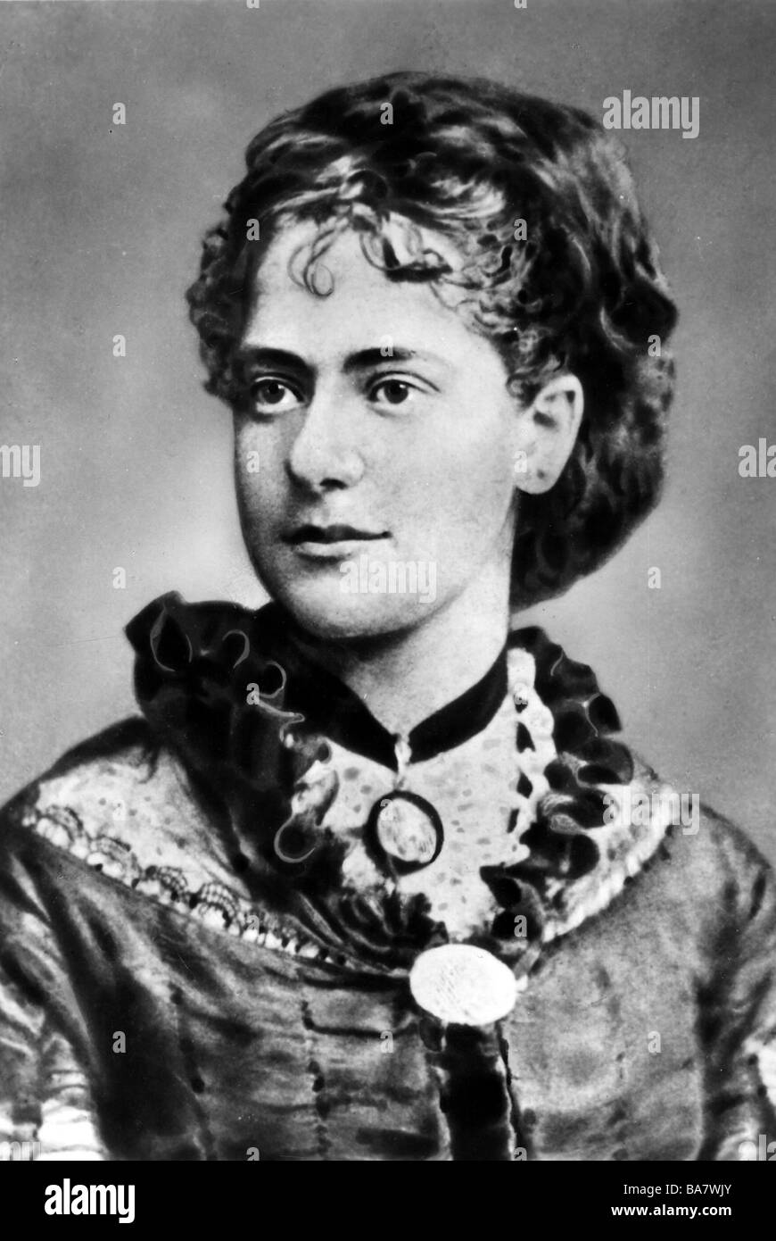 Marx, Eleanor, 16.1.1855 - 31.3.1898, britische politische Aktivistin, jüngste Tochter von Karl Marx, Porträt, ca. 1875, Stockfoto