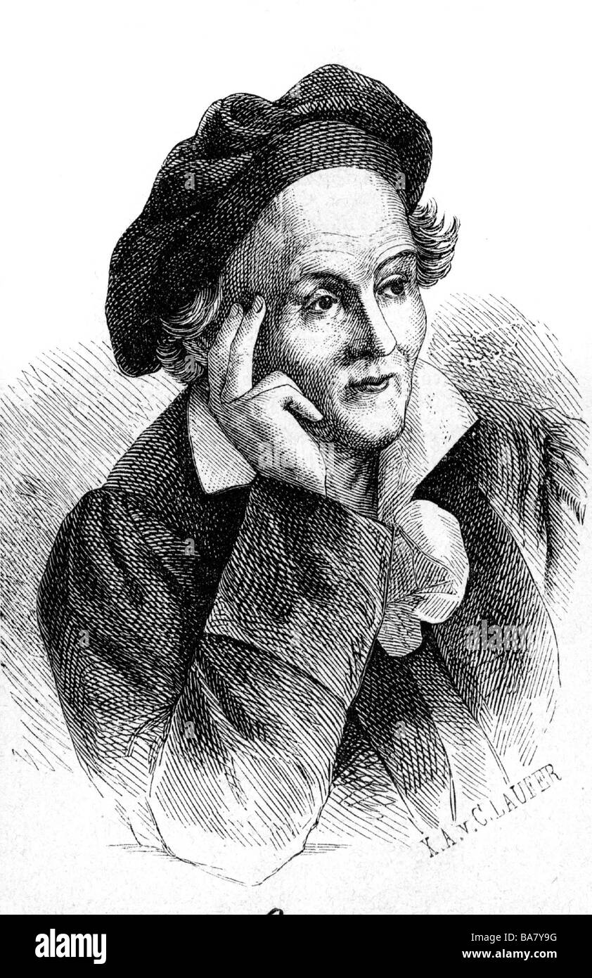 Knebel, Karl Ludwig von, 30.11.1744 - 23.2.1834, deutscher Dichter, Übersetzer, halbe Länge, 18. Jahrhundert, Stockfoto