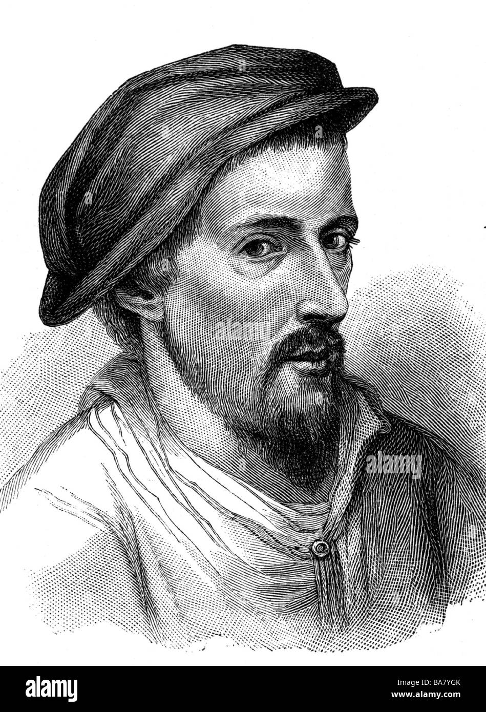 Howard, Henry, 1517 - 21.1.1547, Earl of Surrey, brit. Autor/Schriftsteller, Porträt, nach Gravur von F. Bartolozzi, London, 173, Stockfoto