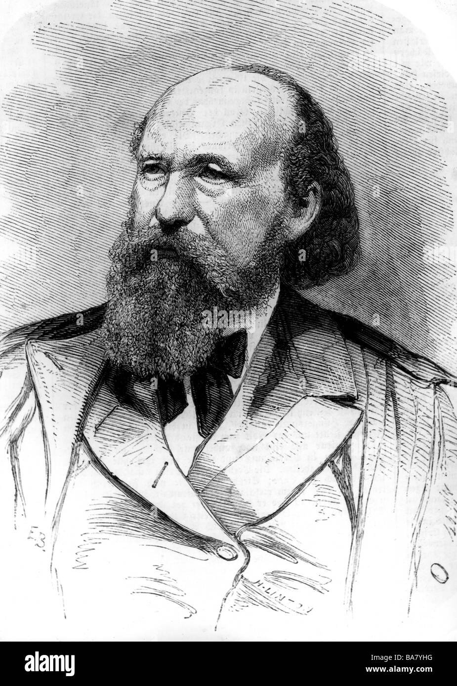 Stephens, James, 26.1.1825 - 18.4.1901, irischer Revolutionär, Porträt, Holzgravur, Stockfoto