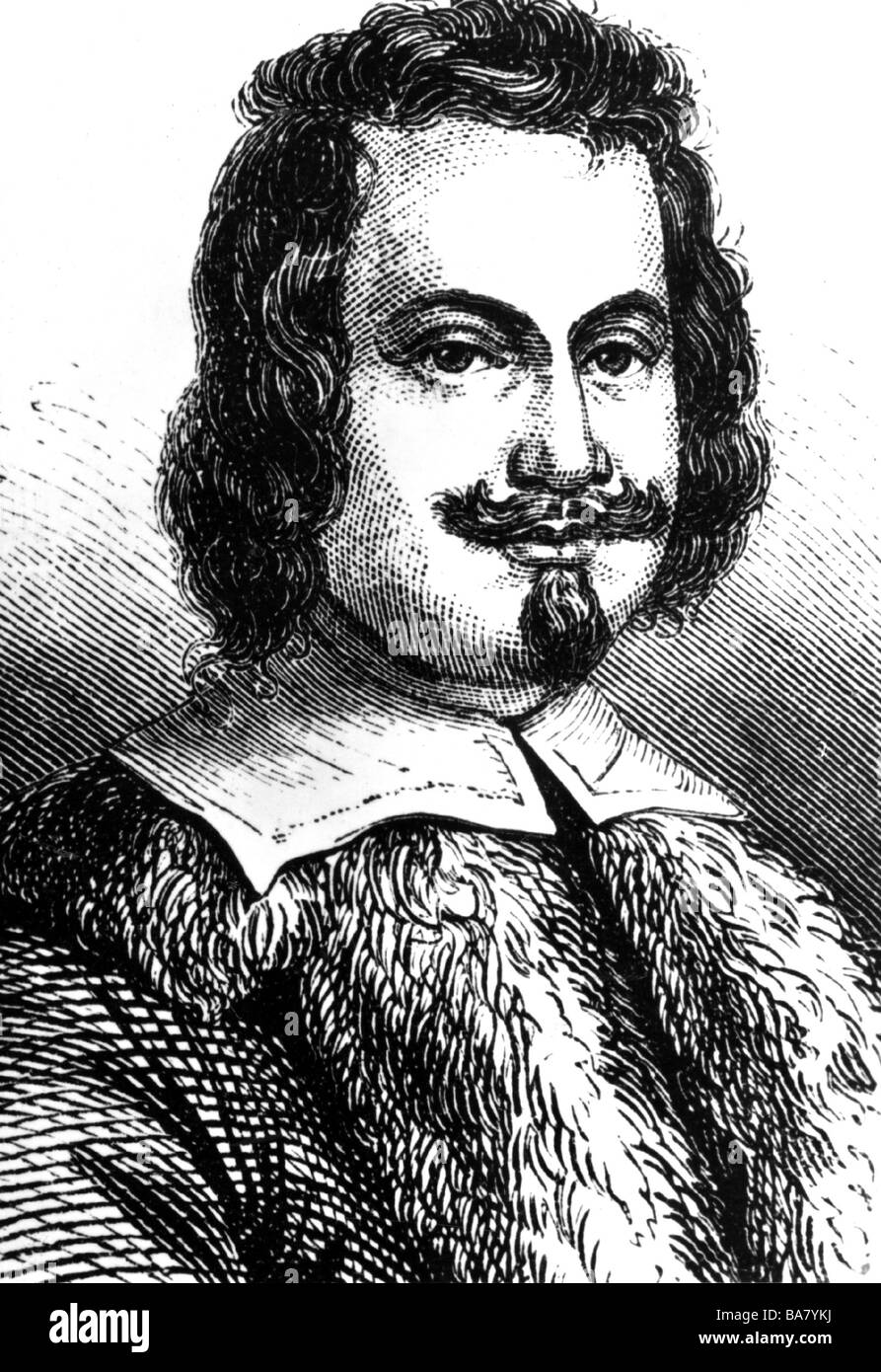 Torricelli, Evangelista, 15.10.1608 - 25.10.1647, italienischer Physiker, Porträt, Holzgravur, 19. Jahrhundert, Stockfoto