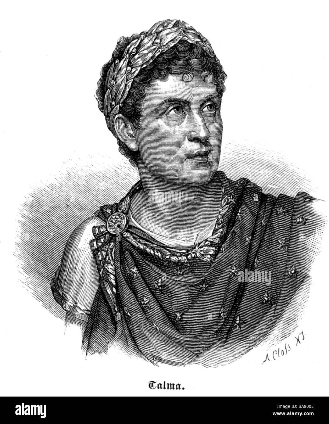 Talma, Francois Joseph, 15.1.1763 - 19.10.1826, französischer Schauspieler, Porträt, Holzgravur nach Malerei, 19. Jahrhundert, Stockfoto