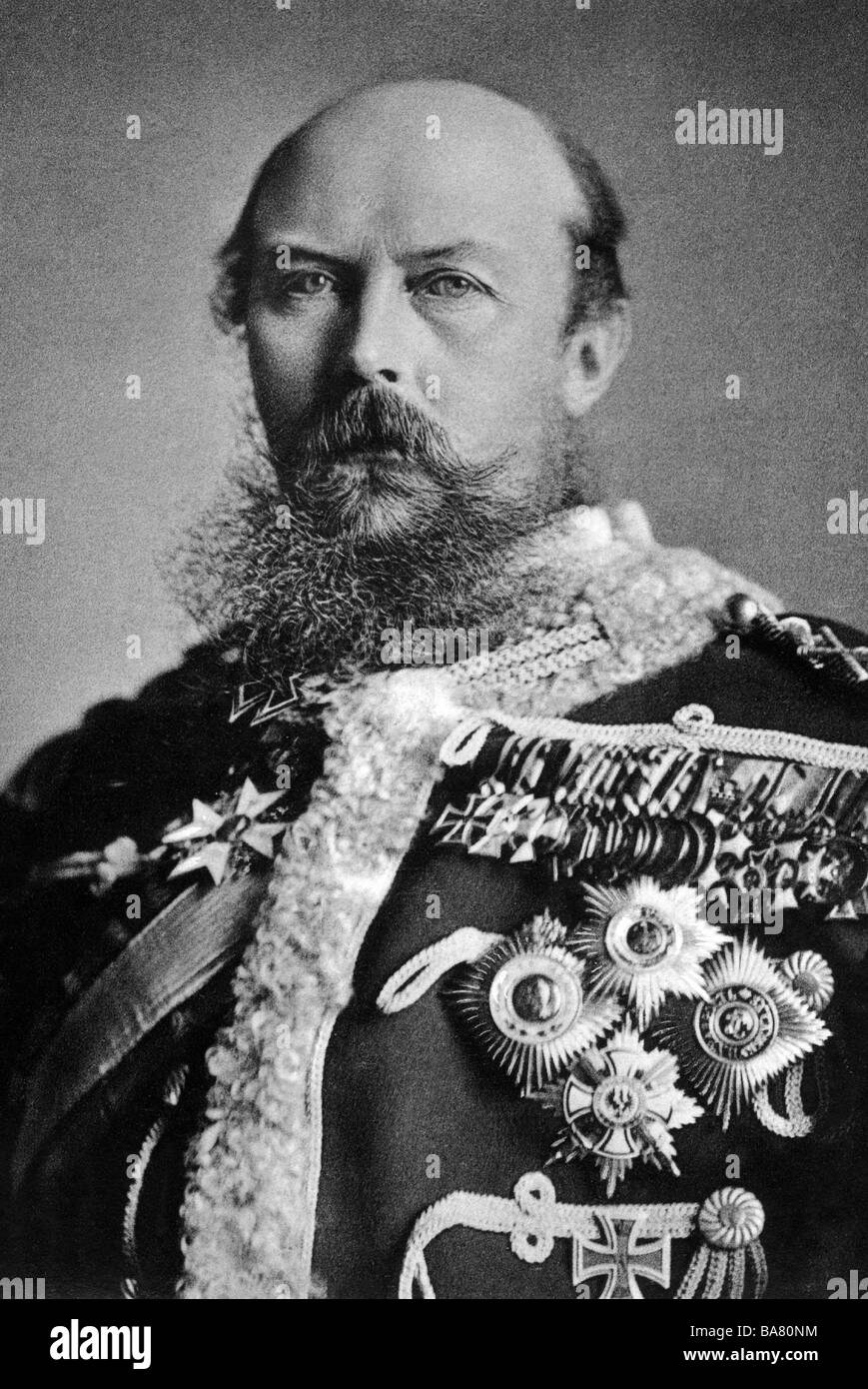 Friedrich Charles, 20.3.188 - 15.6.1885, Prinz von Preßburg, preussischer General, Porträt, Foto, ca. 1870, Stockfoto