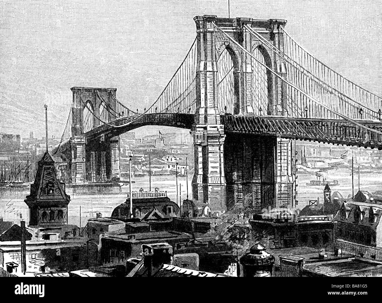 Wer Hat Die Brooklyn Bridge Gebaut www.alamy.de