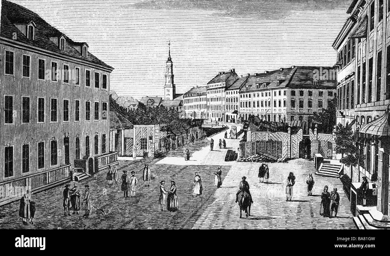 Geographie/Reisen, Deutschland, Berlin, Hacke Markt, Ende des 18