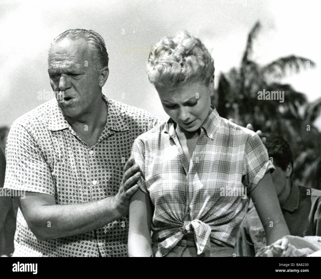 SOUTH PACIFIC 1958 Magna Film musikalische. Regisseur Joshua Logan probt eine Szene mit Mitzi Gaynor Stockfoto