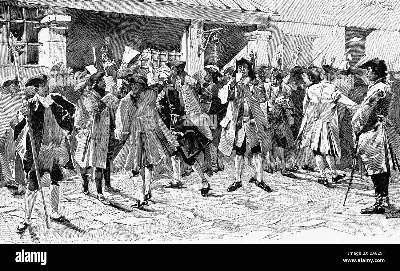 Geld, Banken, Frankreich, Paris, Rue Quincampoix, Anfang des 18. Jahrhunderts, Holzgravur, 19. Jahrhundert, Börse, Handel, Banker, Aktien, John Law, historisch, historisch, Menschen, Stockfoto