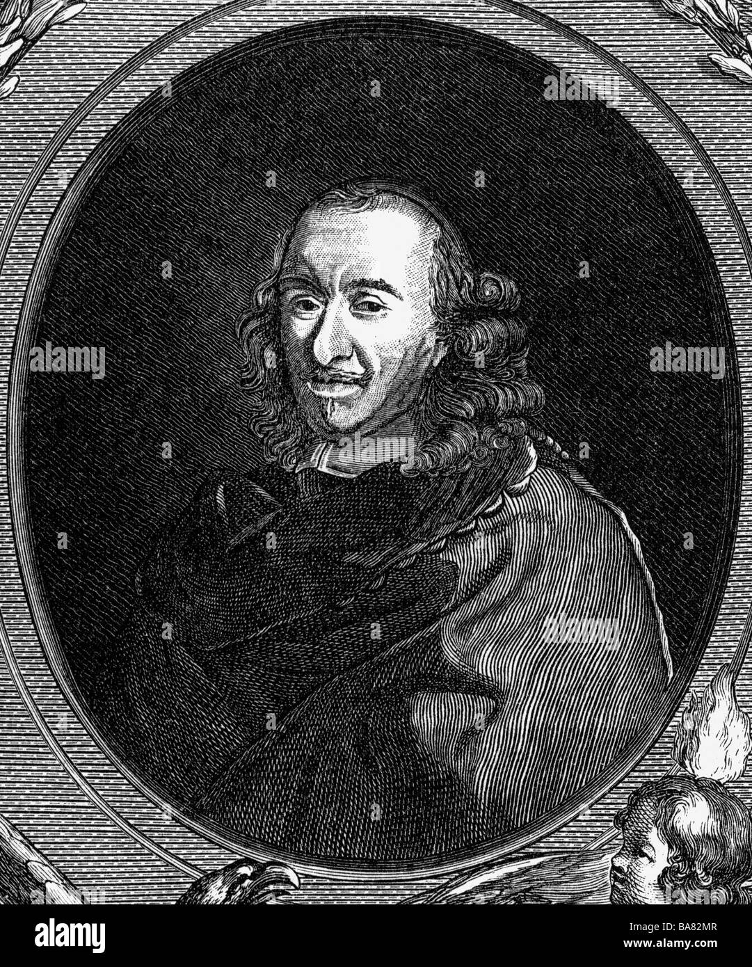 Corneille, Pierre, 6.6.1606 - 1.10.1684, französische Autorin/Autor, Porträt, Kupferstich, 17. Jahrhundert, Artist's Urheberrecht nicht gelöscht werden Stockfoto