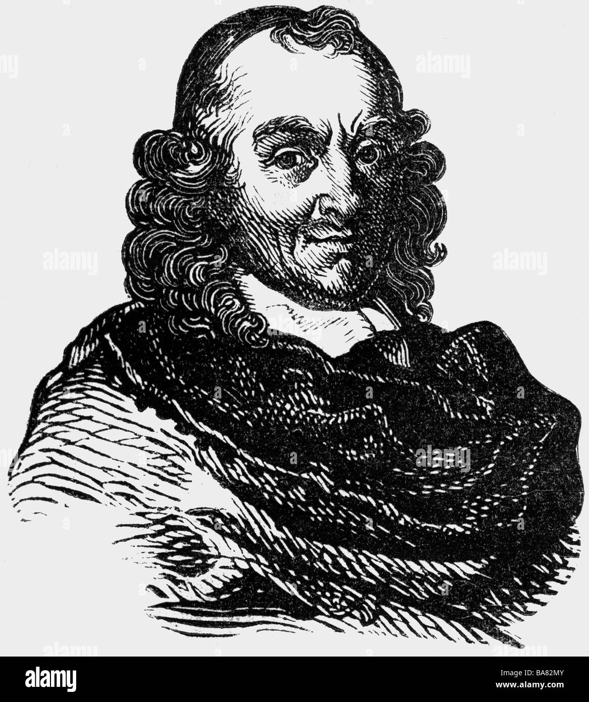 Corneille, Pierre, 6.6.1606 - 1.10.1684, französische Autorin/Autor, Porträt, Kupferstich, Jahrhundert, Artist's Urheberrecht nicht gelöscht werden Stockfoto