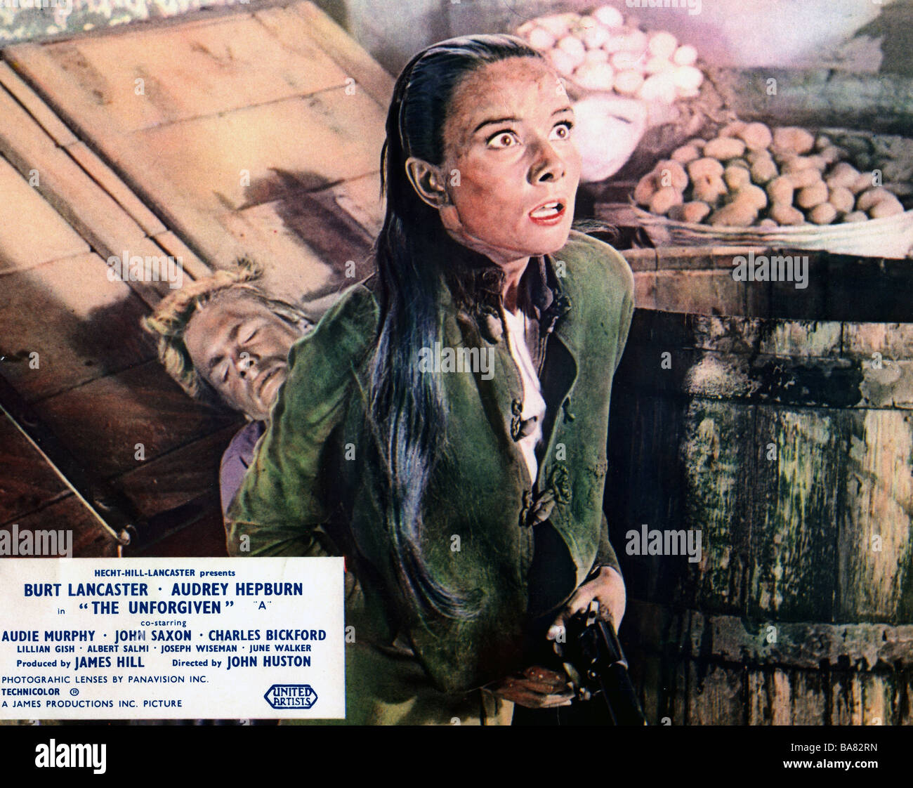 UNFORGIVEN 1960 UA Film mit Audrey Hepburn Stockfoto