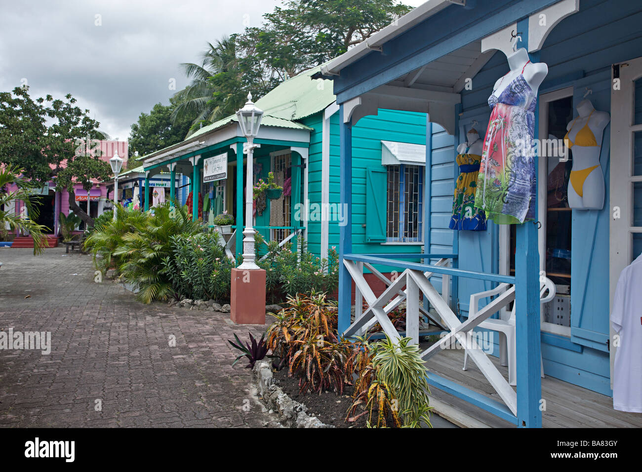 Mobilien Dorf Haus in St. Lawrence Gap, Barbados, "West Indies" Stockfoto