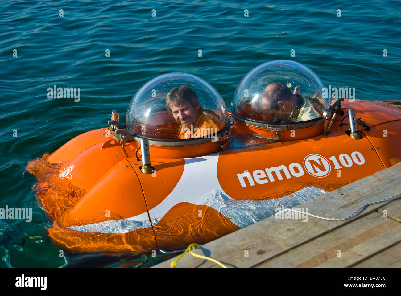 Private deutsche uBoot Nemo 100 auf Oberfläche Stockfotografie Alamy