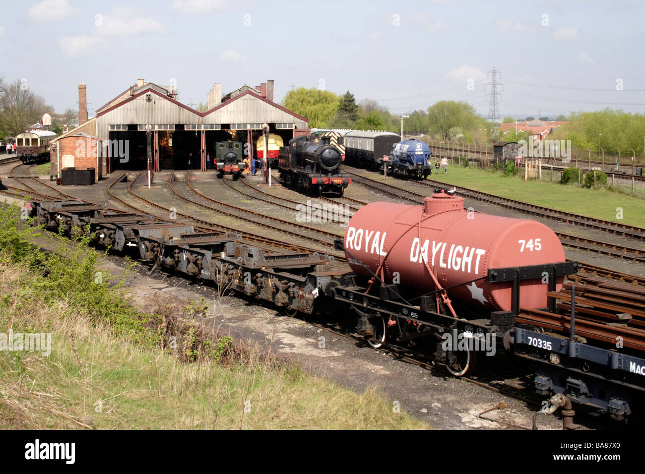 Didcot Railway Mitte April 2009 Stockfoto