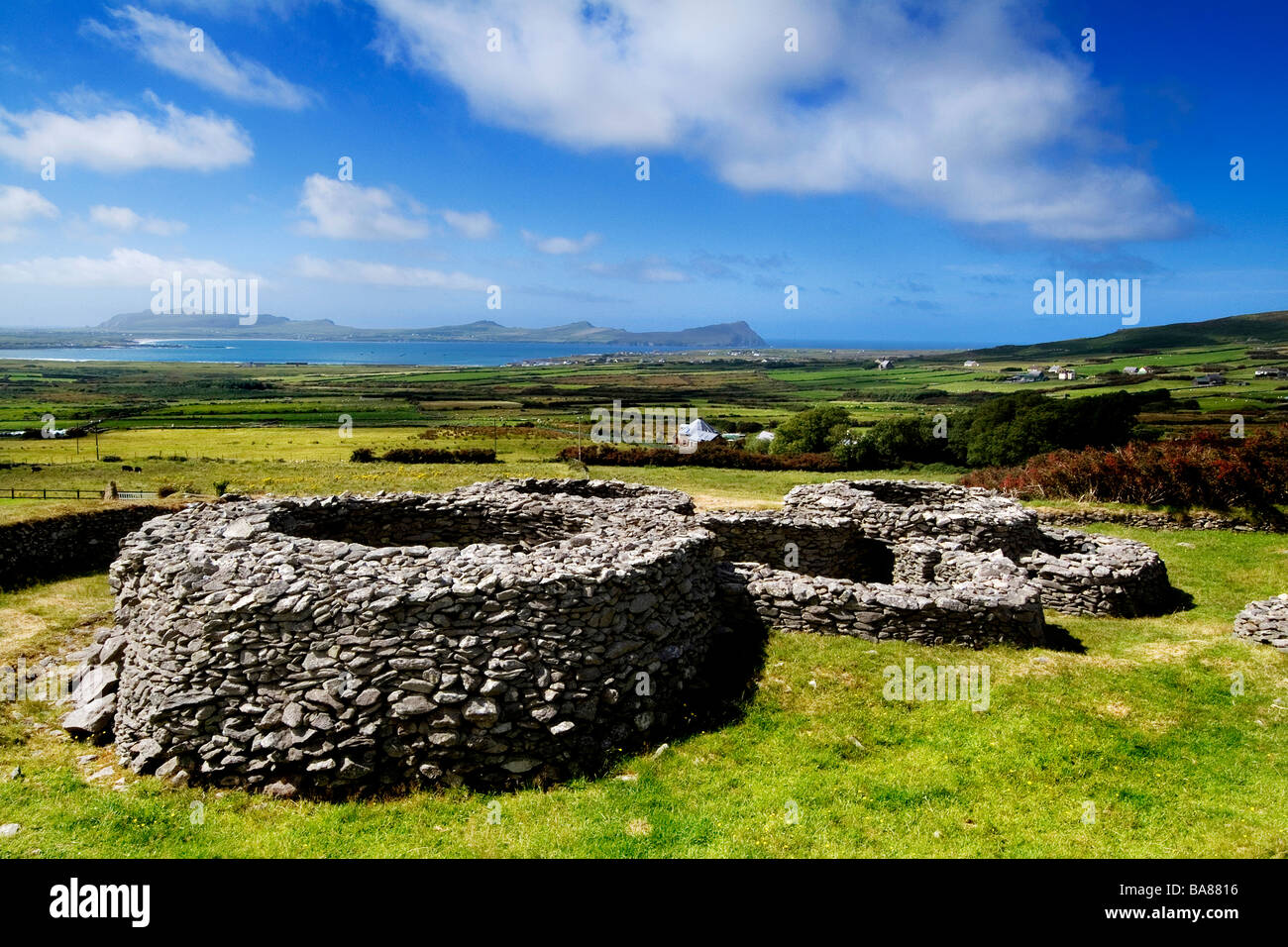 Cathair Deargain Fort, Dingle-Kerry Stockfoto