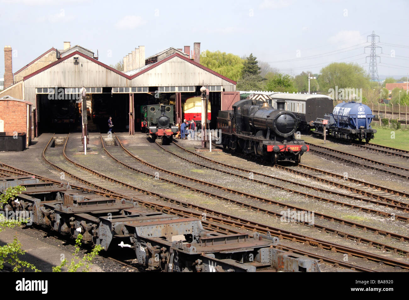 Didcot Railway Mitte April 2009 Stockfoto