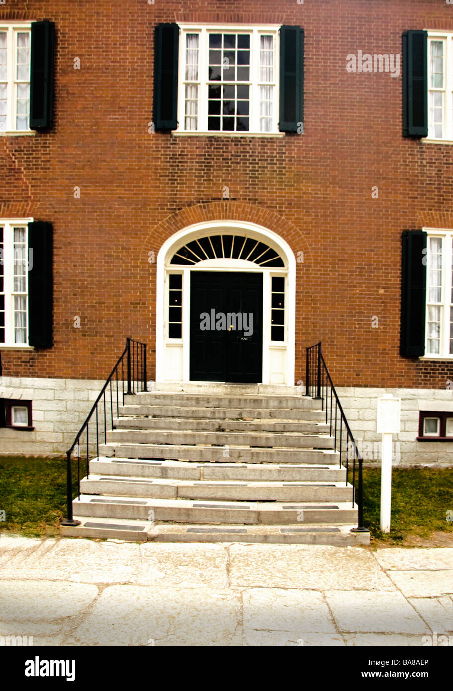 Der Treuhänder Bürogebäude im Shaker Village in Pleasant Hill, Kentucky Stockfoto