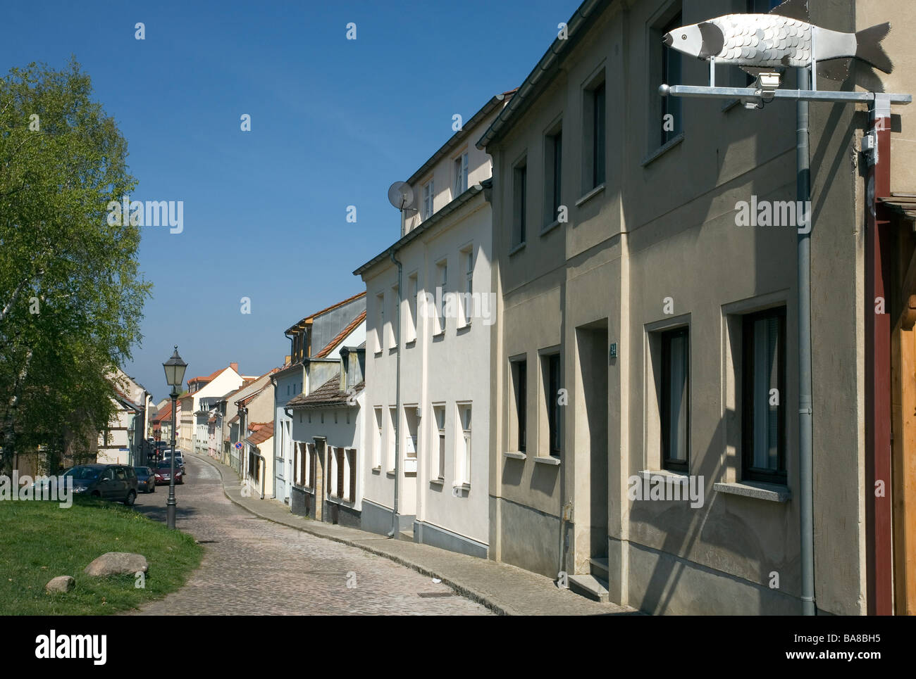 Fischerstrasse, Werder, Brandenburg, Deutschland Stockfoto