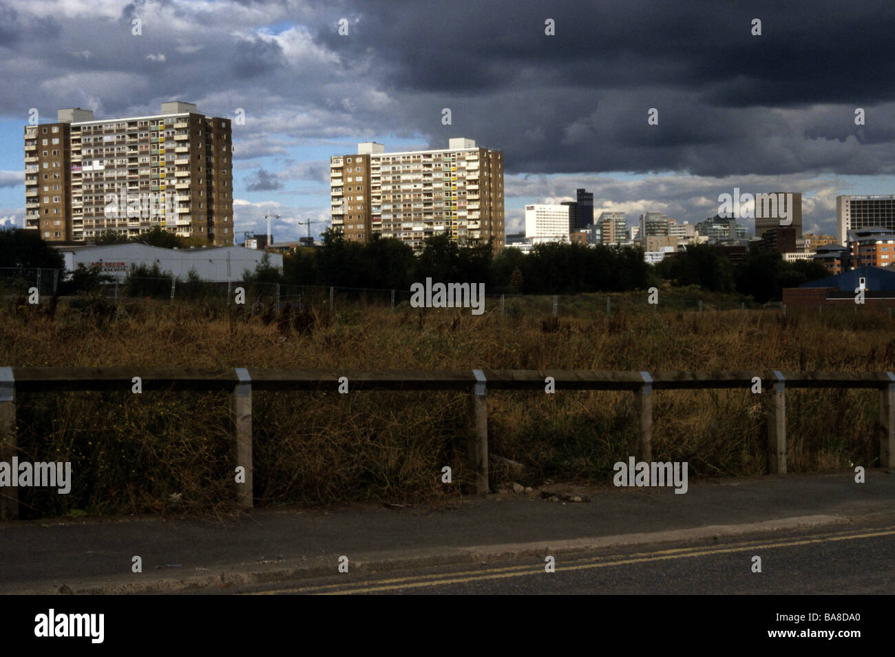 Sozialsiedlung In Salford Stockfoto