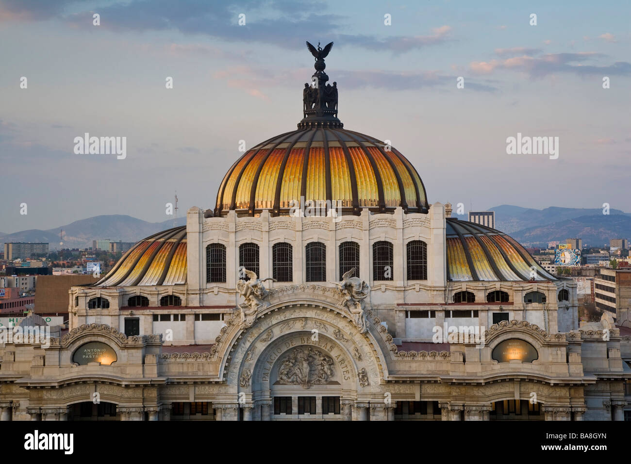 Palacio del Belles Artes Mexico City-Mexiko Stockfoto