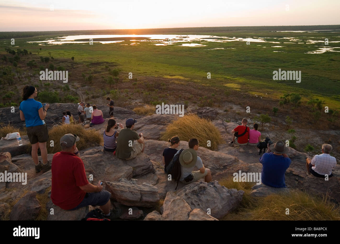 Sonnenuntergang am Ubirr.  Kakadu-Nationalpark, Northern Territory, Australien Stockfoto