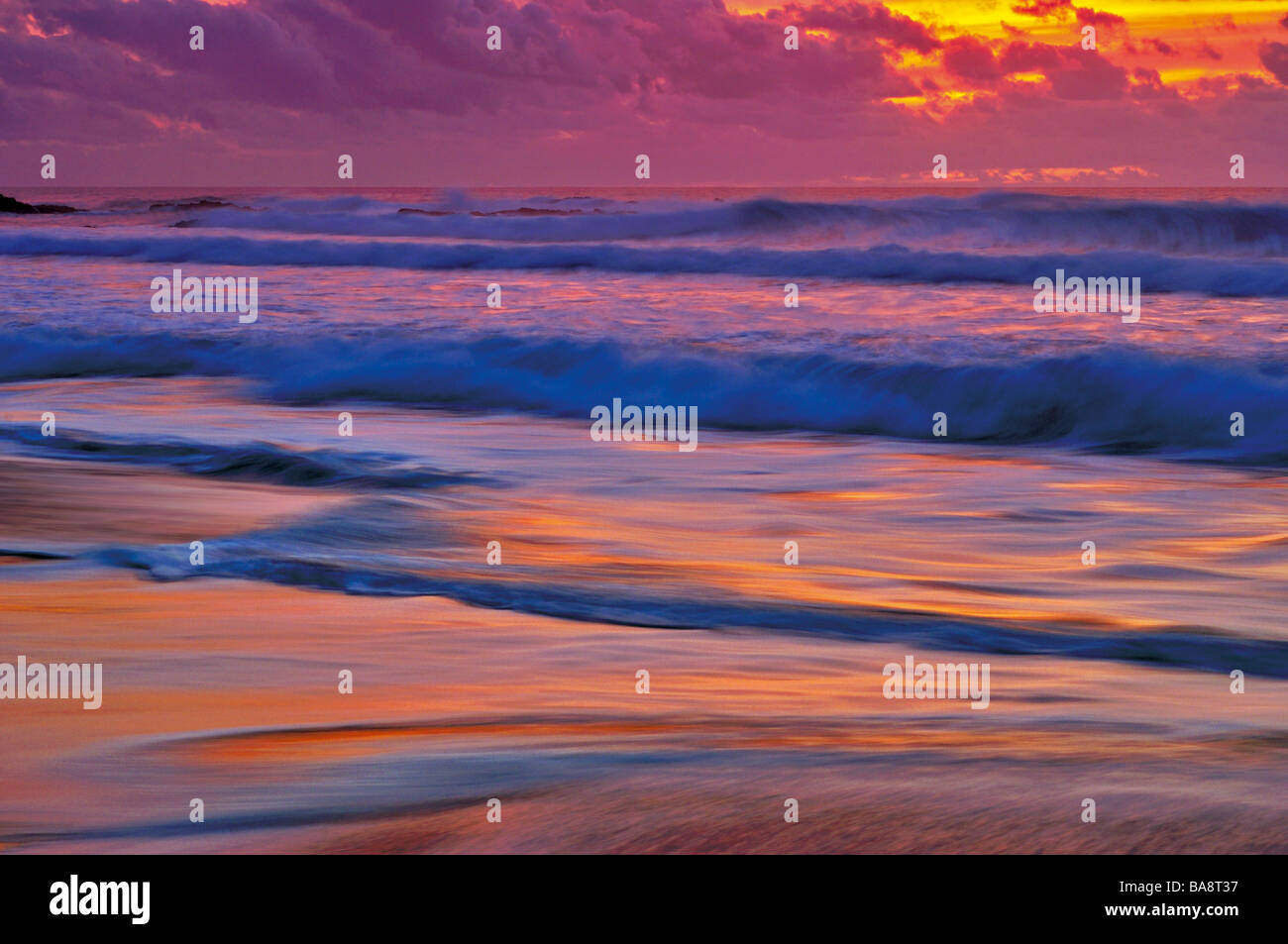 Sonnenuntergang an der Alentejo Küste Stockfoto