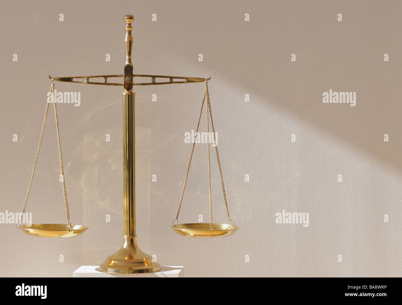 Maßstab der Gerechtigkeit Stockfoto