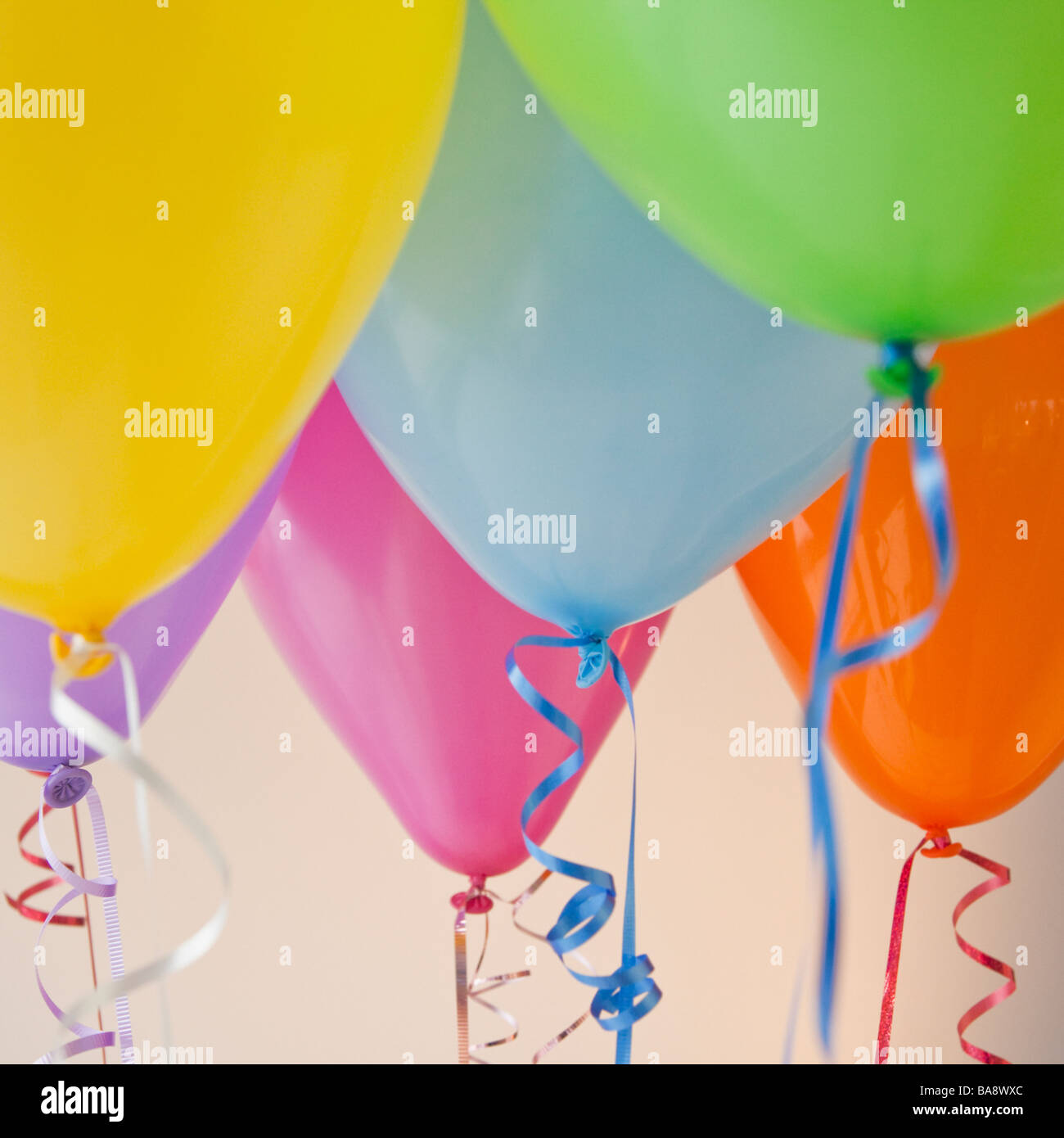 Bunte Luftballons Stockfoto