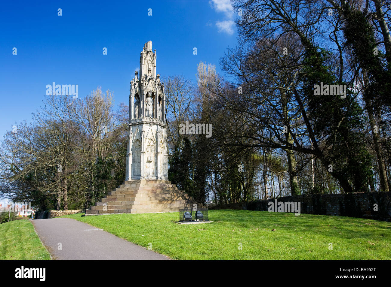 Kreuz der Königin Eleanor, Northampton, Northamptonshire, England, Vereinigtes Königreich Stockfoto