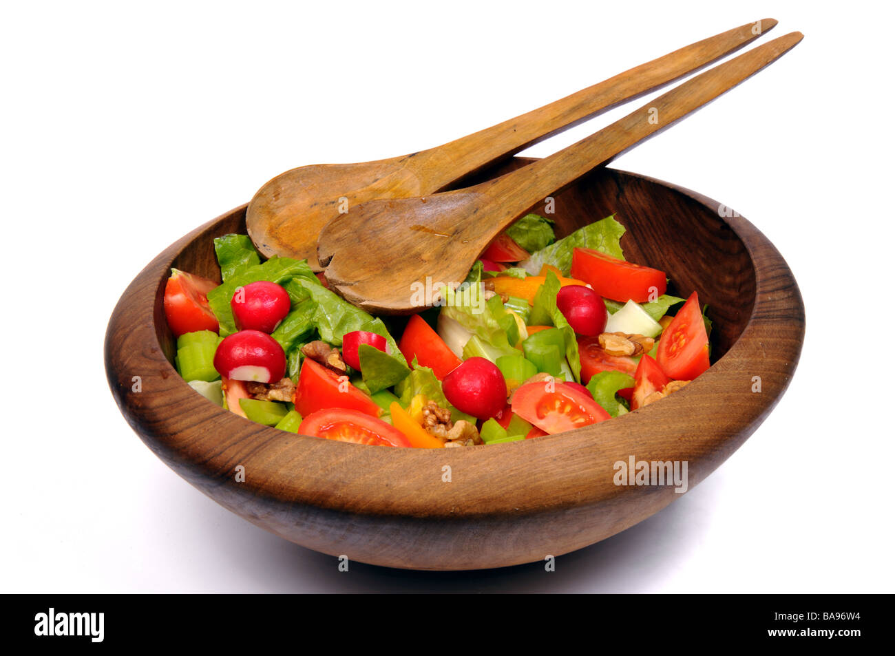 Schüssel Salat Stockfoto