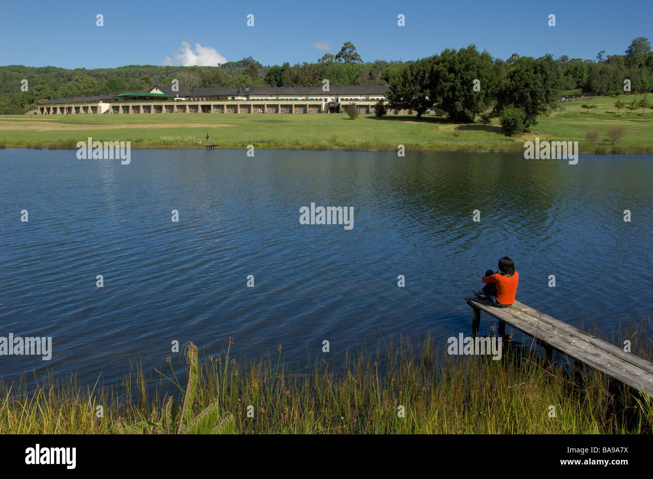 Touristen genießen den Luxus eines Simbabwes führenden Resorts Troutbeck Golfresort Simbabwes Eastern Highlands Stockfoto