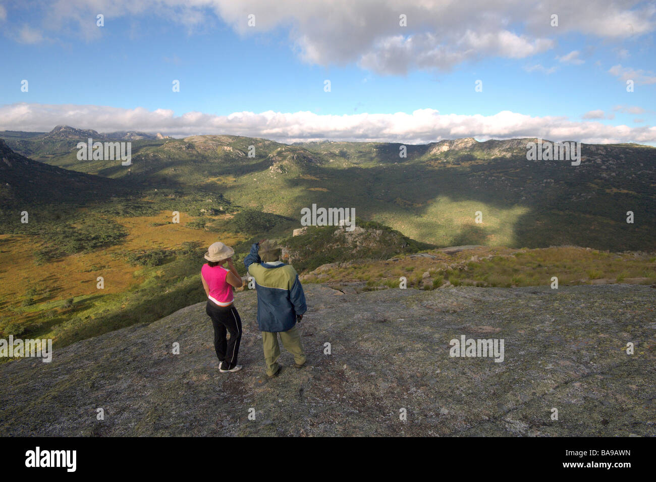 Touristen genießen den Luxus eines Simbabwes führenden Resorts Troutbeck Golfresort Simbabwes Eastern Highlands Stockfoto