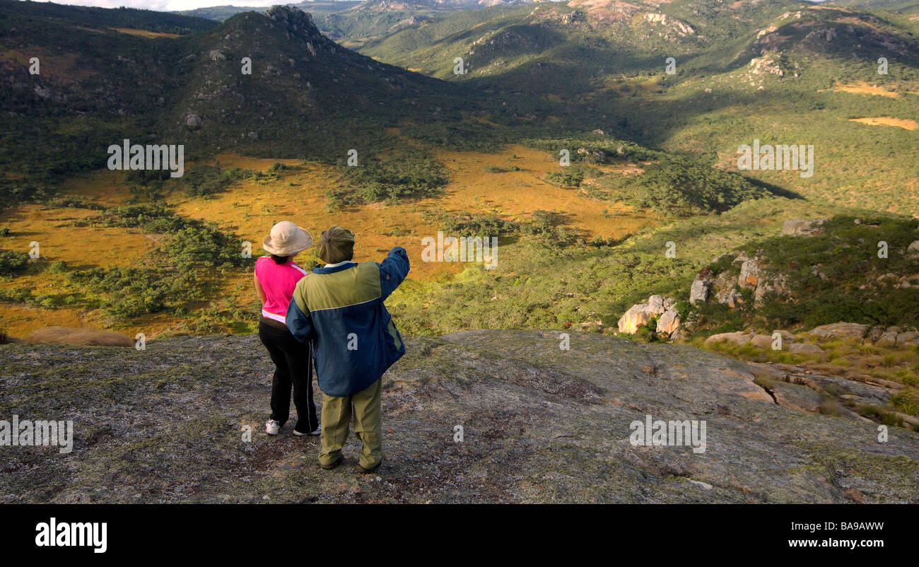 Touristen genießen den Luxus eines Simbabwes führenden Resorts Troutbeck Golfresort Simbabwes Eastern Highlands Stockfoto