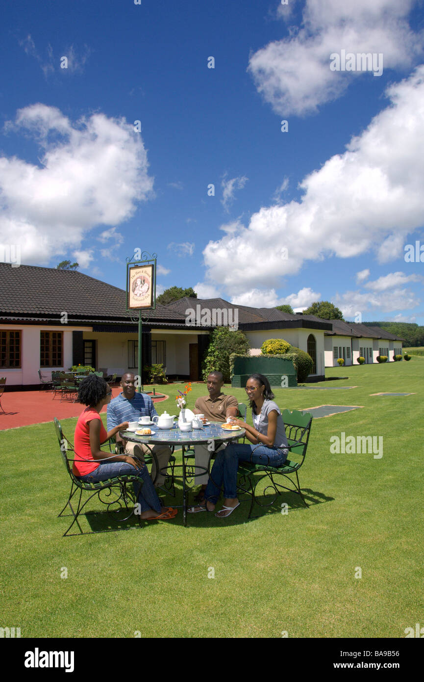 Touristen genießen den Luxus eines Simbabwes führenden Resorts Troutbeck Golfresort Simbabwes Eastern Highlands Stockfoto