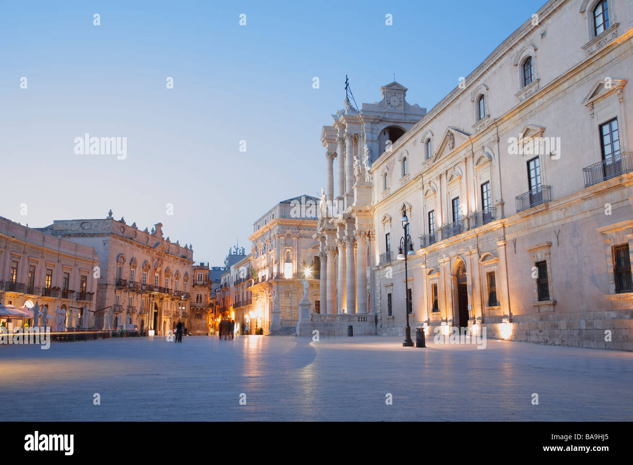 Dom, Duomo, Syrakus, Sizilien, Italien Stockfoto