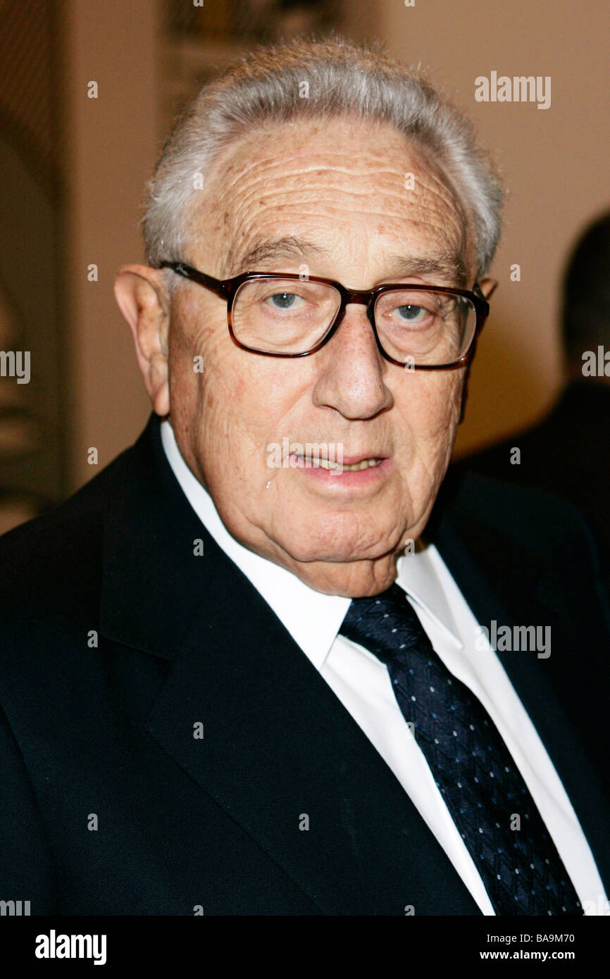US-Staatsmann Henry Kissinger an der Rezeption des Museum of Modern Art MOMA in New York Stockfoto