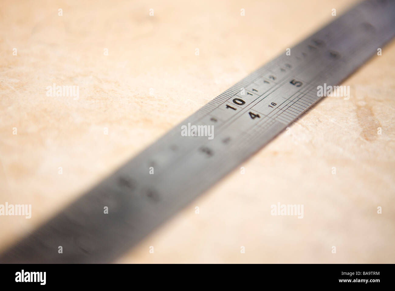 Metall-Lineal Stockfoto