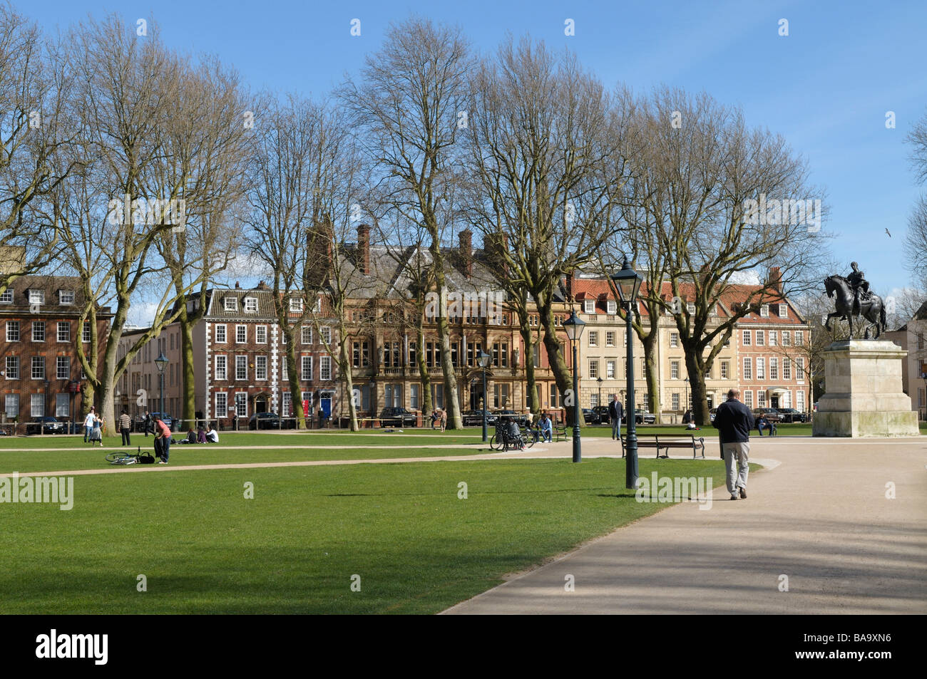 Queens Square im Stadtzentrum von Bristol England Stockfoto