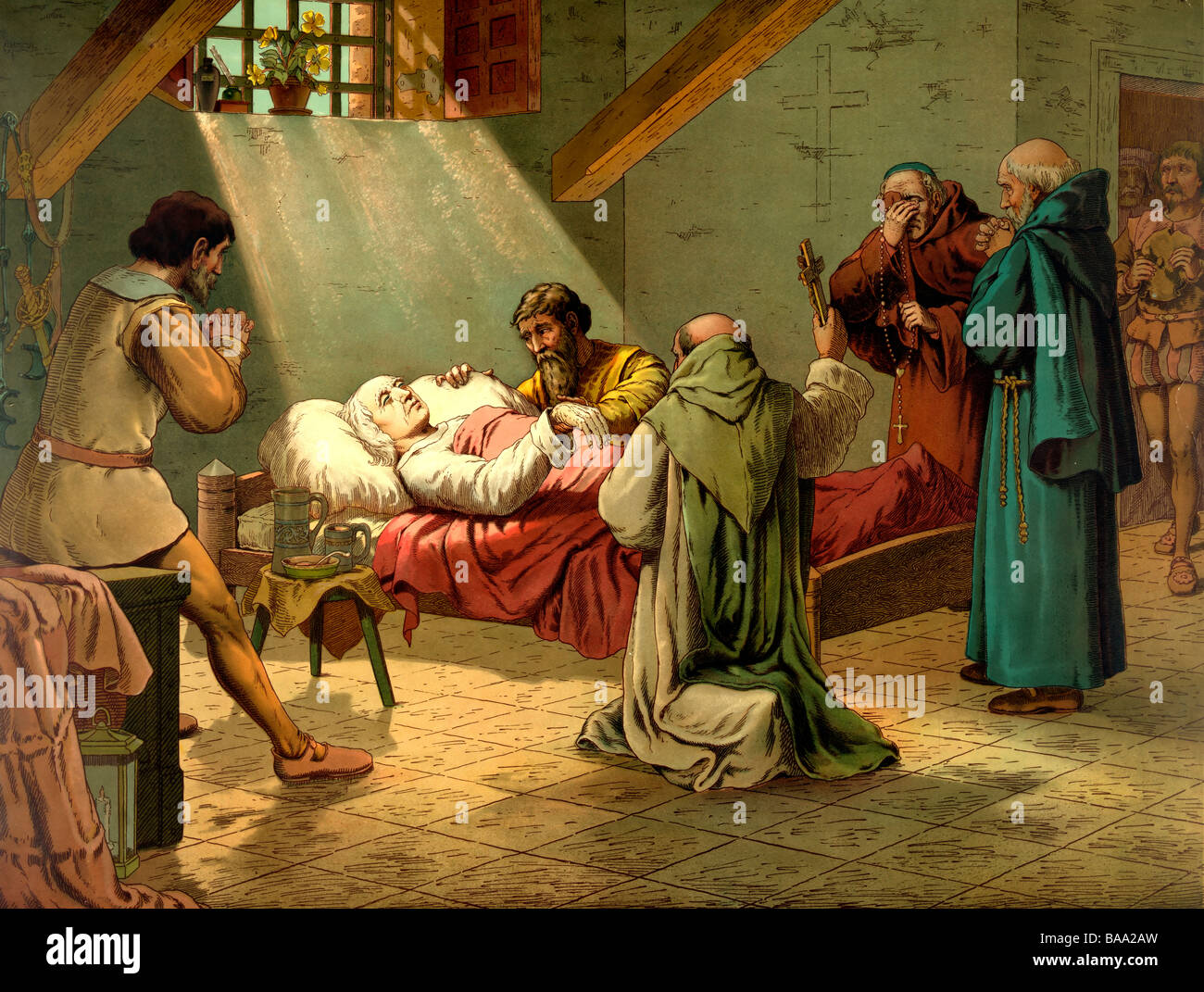 Der Tod von Columbus Stockfoto