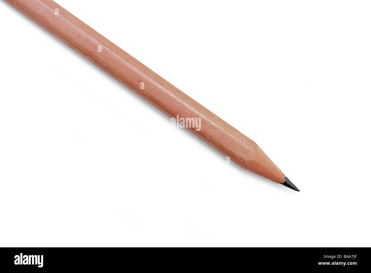 Bleistift auf ein weißes Studio-Hintergrund Stockfoto