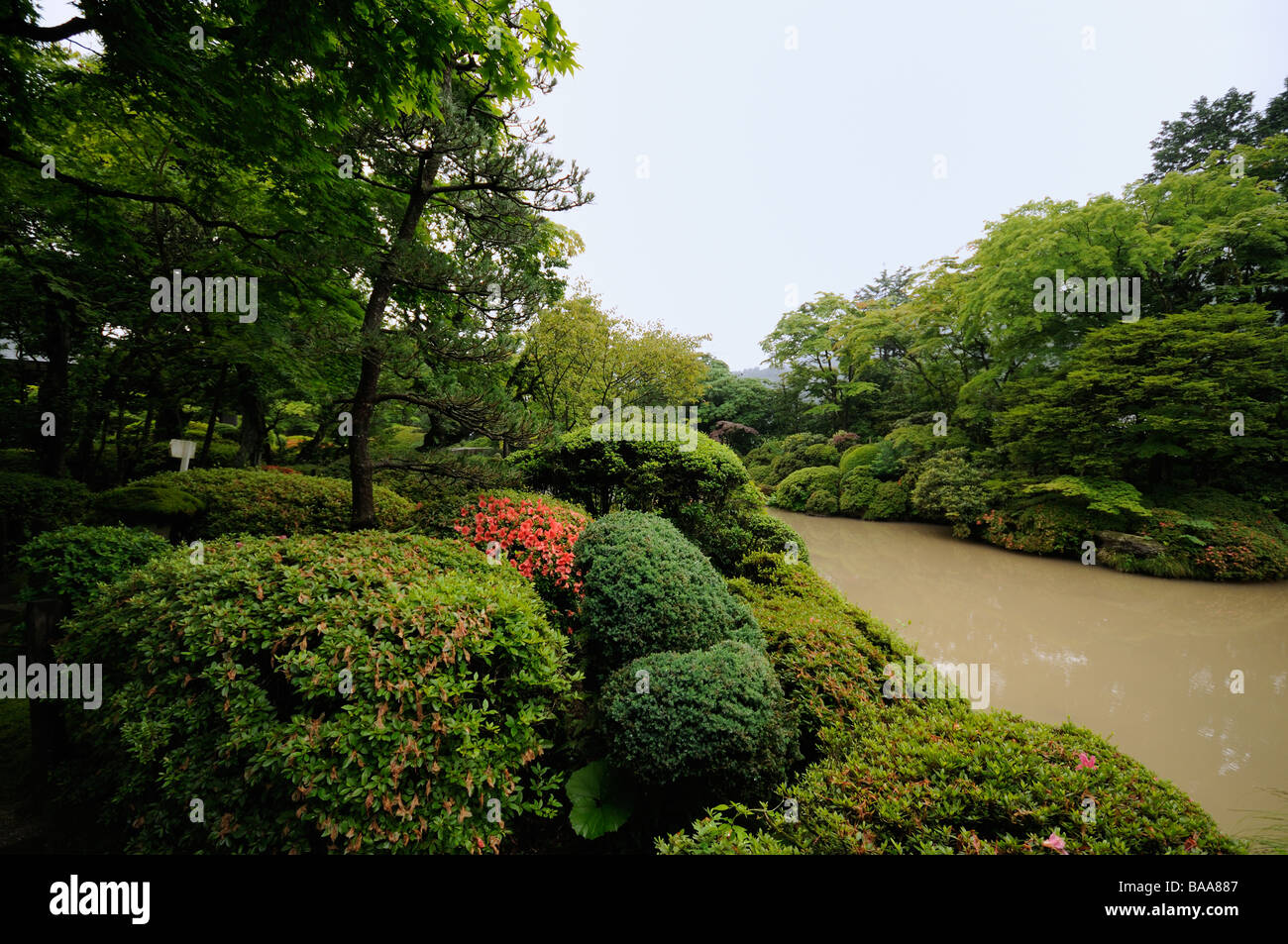 Shoyoen Garten im Rinno-Ji-Tempel-Komplex. Bereich der Schreine und Tempel von Nikko. Präfektur Tochigi. Japan. Stockfoto