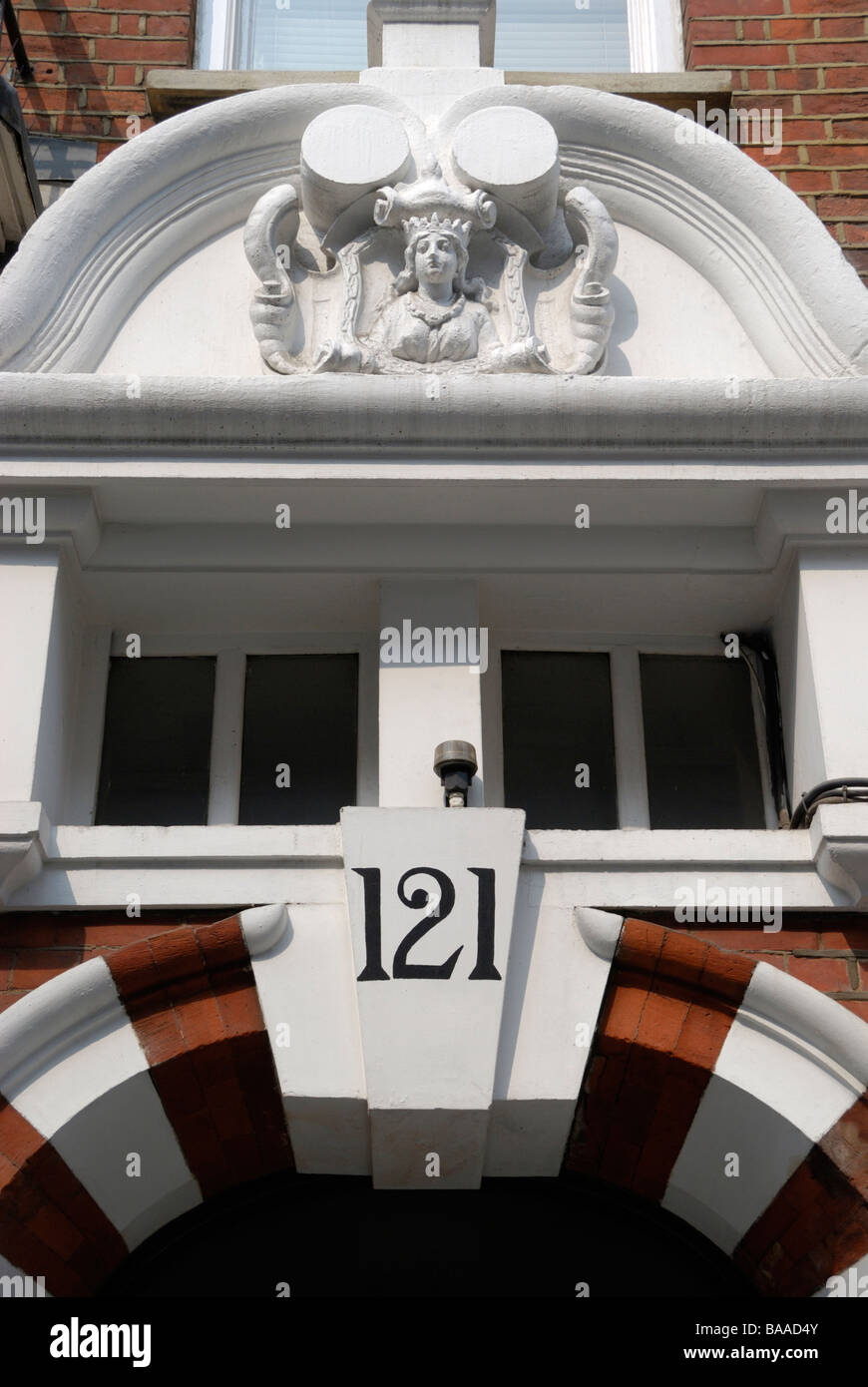 Verziert, die Gebäude am 121 Long Acre Covent Garden in London Stockfoto