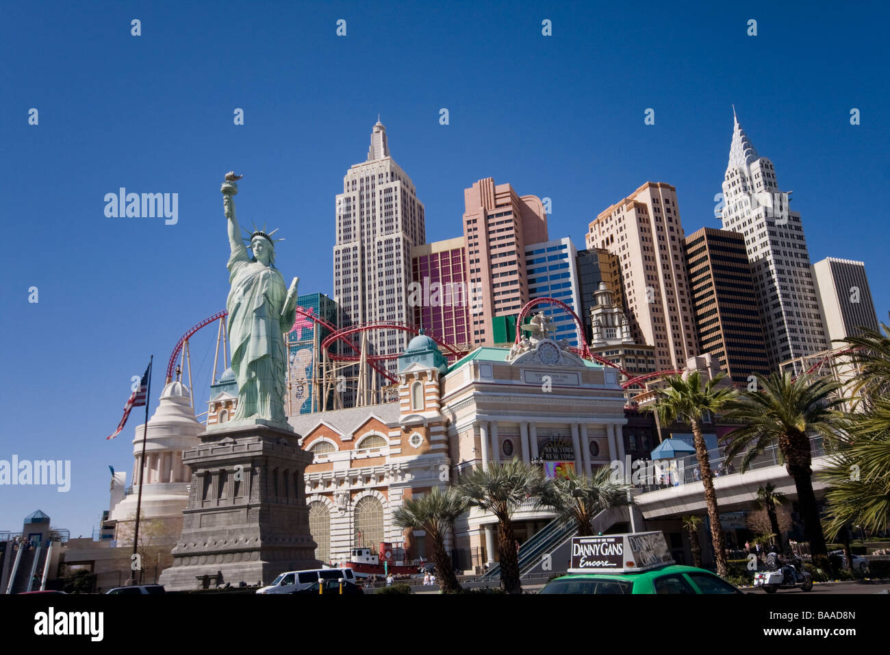 New York New York Las Vegas Hotel and Casino, Las Vegas, Nevada, Vereinigte Staaten Stockfoto